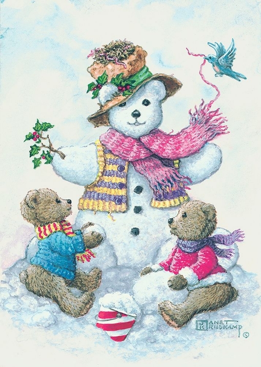 Picture of SNOWMAN TEDDY BEAR II