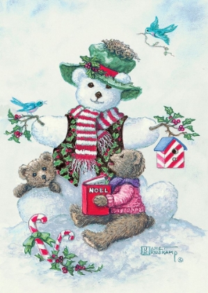 Picture of SNOWMAN TEDDY BEAR I