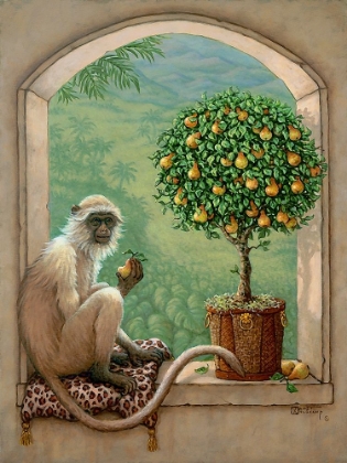 Picture of MONKEY AND PEAR TREE