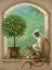 Picture of MONKEY AND ORANGE TREE