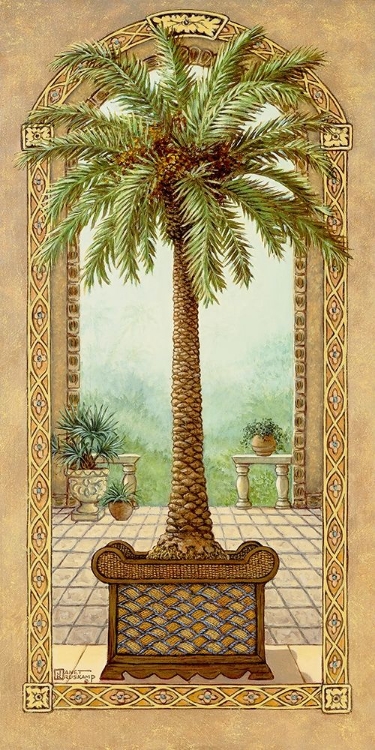 Picture of PALM TREE IN BASKET I