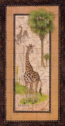 Picture of MAP WITH GIRAFFE