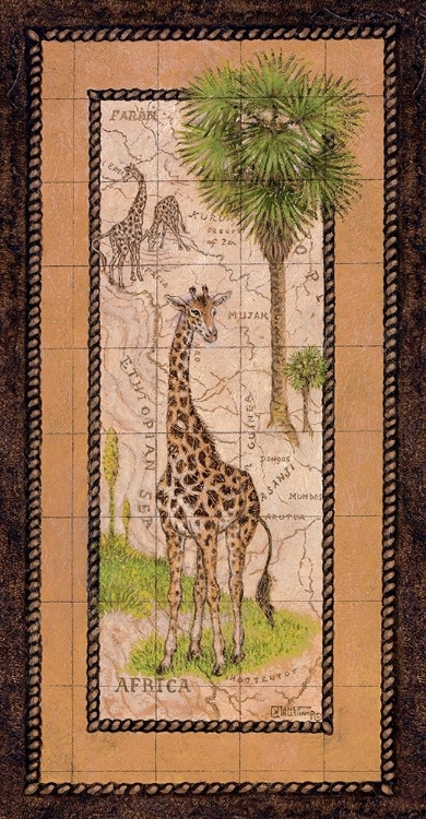 Picture of MAP WITH GIRAFFE