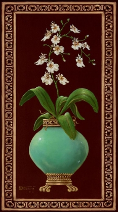 Picture of GINGER JAR WITH ORCHIDS II