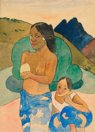 Picture of TWO TAHITIAN WOMEN IN A LANDSCAPE