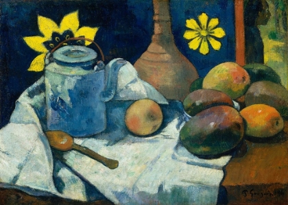 Picture of STILL LIFE WITH TEAPOT AND FRUIT