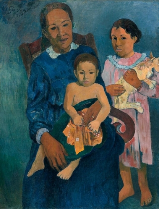 Picture of POLYNESIAN WOMAN WITH CHILDREN