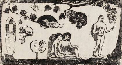 Picture of WOMEN, ANIMALS, AND FOLIAGE, FROM THE SUITE OF LATE WOOD-BLOCK PRINTS