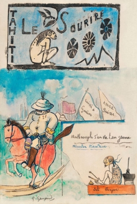 Picture of CARICATURES OF GAUGUIN AND GOVERNOR GALLET, WITH HEADPIECE FROM LE SOURIRE