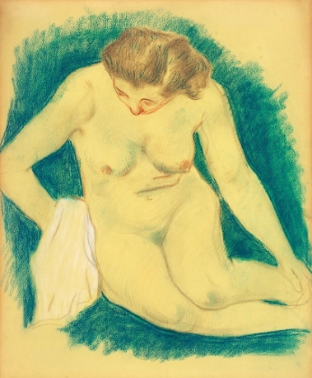 Picture of SEATED NUDE SEEN FROM ABOVE