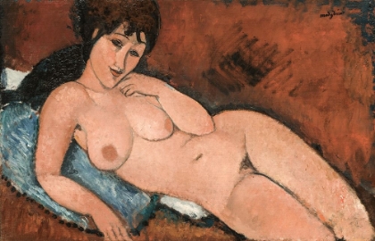 Picture of NUDE ON A BLUE CUSHION