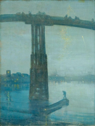 Picture of NOCTURNE, BLUE AND GOLD - OLD BATTERSEA BRIDGE
