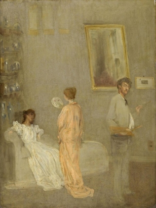 Picture of WHISTLER IN HIS STUDIO 1865