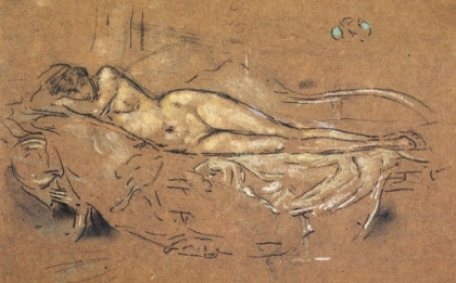 Picture of RECLINING NUDE 1900