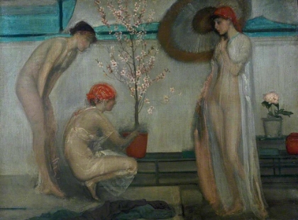 Picture of THREE FIGURES, PINK AND GREY