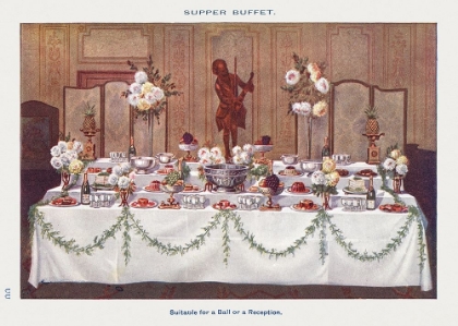 Picture of A SUPPER BUFFET FOR BALL OR RECEPTION