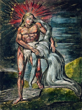 Picture of TWO FIGURES ILLUSTRATION FROM MILTON