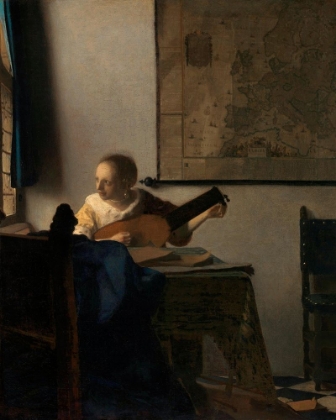Picture of YOUNG WOMAN WITH A LUTE