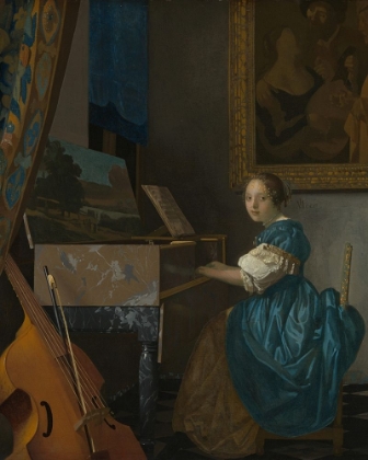 Picture of LADY SEATED AT A VIRGINAL