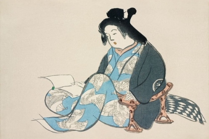 Picture of READING LADY FROM MOMOYOGUSA