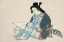 Picture of READING LADY FROM MOMOYOGUSA