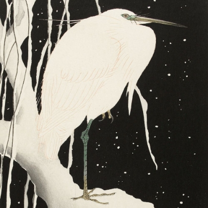 Picture of HERON IN SNOW