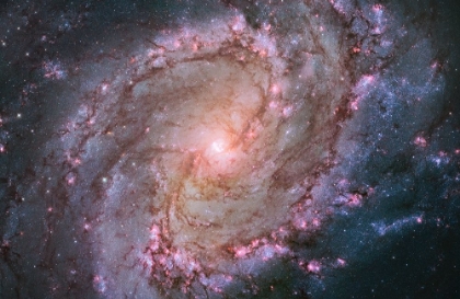 Picture of SPIRAL GALAXY M83, HUBBLE SPACE TELESCOPE