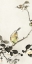 Picture of BUNTING ON BLOSSOM BRANCH