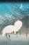 Picture of EGRETS AND REEDS IN MOONLIGHT
