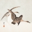 Picture of GEESE AND FULL MOON