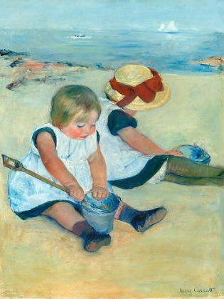 Picture of CHILDREN PLAYING ON THE BEACH