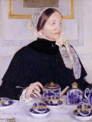 Picture of LADY AT THE TEA TABLE