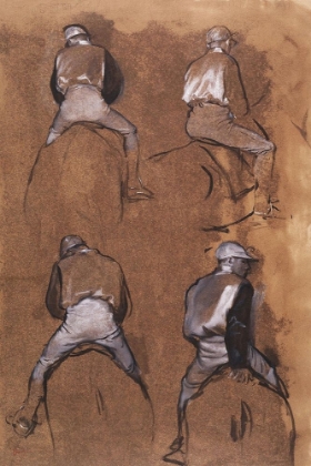 Picture of FOUR STUDIES OF A JOCKEY
