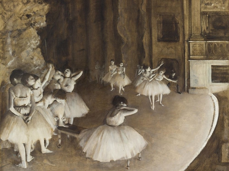 Picture of BALLET REHEARSAL ON STAGE