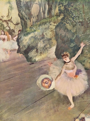 Picture of DANCER WITH A BOUQUET OF FLOWERS