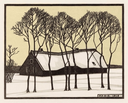Picture of FARM IN THE SNOW