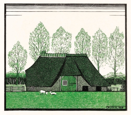 Picture of FARMHOUSE WITH THATCHED ROOF