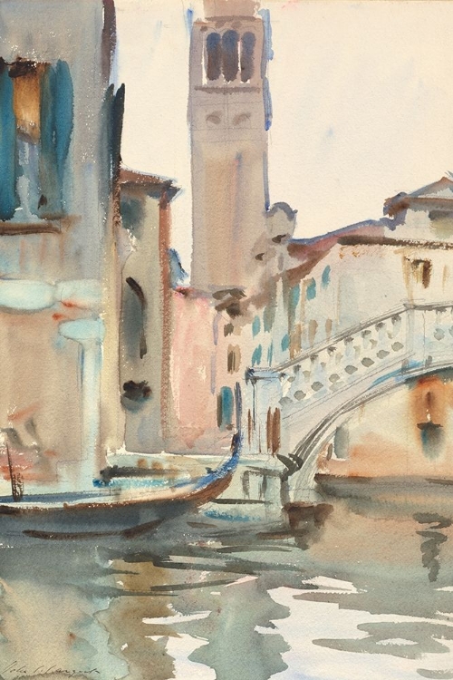 Picture of A BRIDGE AND CAMPANILE, VENICE