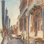 Picture of GONDOLA MOORINGS ON THE GRAND CANAL