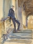 Picture of SIR NEVILLE WILKINSON ON THE STEPS OF THE PALLADIAN BRIDGE AT WILTON HOUSE