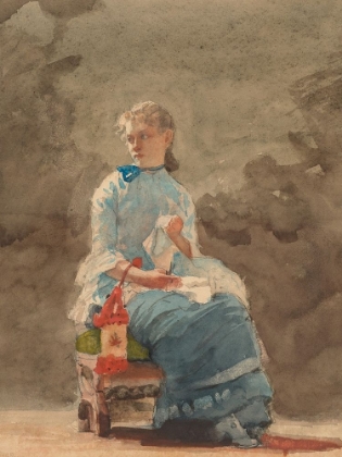Picture of YOUNG WOMAN SEWING