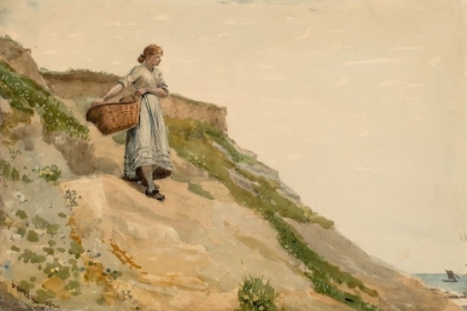 Picture of GIRL CARRYING A BASKET