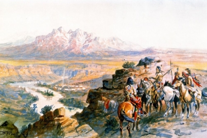 Picture of PLANNING THE ATTACK ON THE WAGON TRAIN