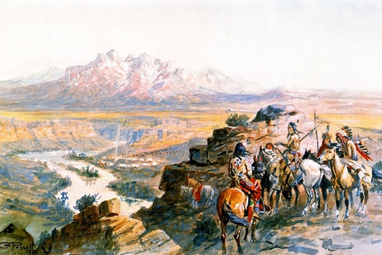 Picture of PLANNING THE ATTACK ON THE WAGON TRAIN