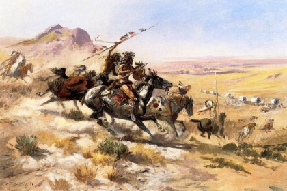 Picture of ATTACK ON A WAGON TRAIN