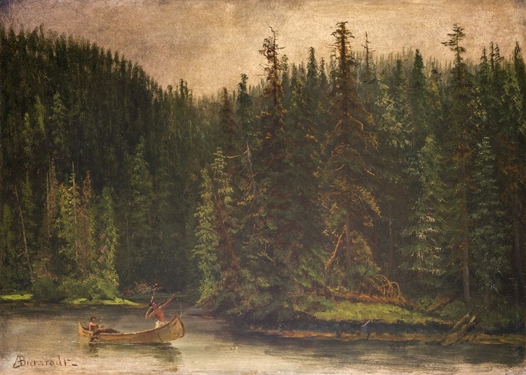 Picture of INDIAN HUNTERS IN CANOE