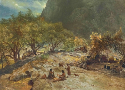 Picture of MARIPOSA INDIAN ENCAMPMENT, YOSEMITE VALLEY, CALIFORNIA