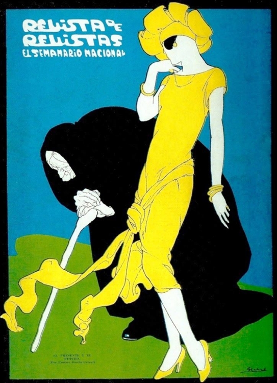 Picture of MEXICAN MAGAZINE COVER 1920 EL PRESENTE Y EL FUTURO