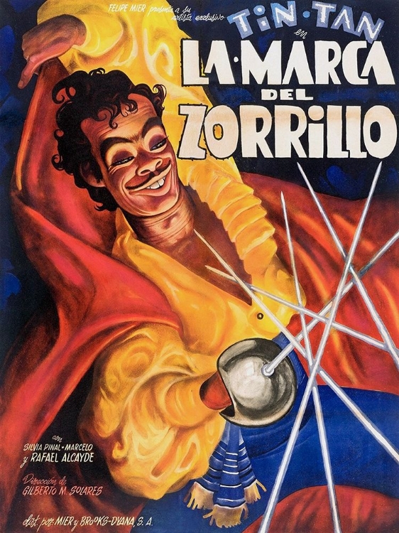Picture of MEXICAN MOVIE POSTER LA MARCA DEL ZORRILLO
