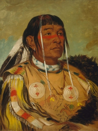 Picture of SHA CO PAY, THE SIX, CHIEF OF THE PLAINS OJIBWA